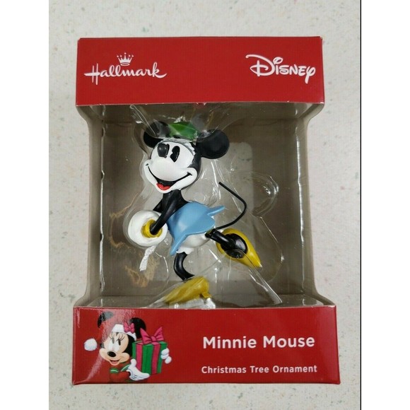 Hallmark 2018 Disney Minnie Mouse Ice Skating Christmas Ornament New Sealed - Picture 1 of 9